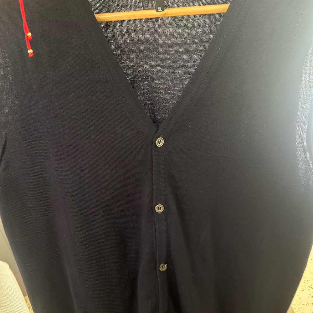 Men's Black Cardigan Sweater